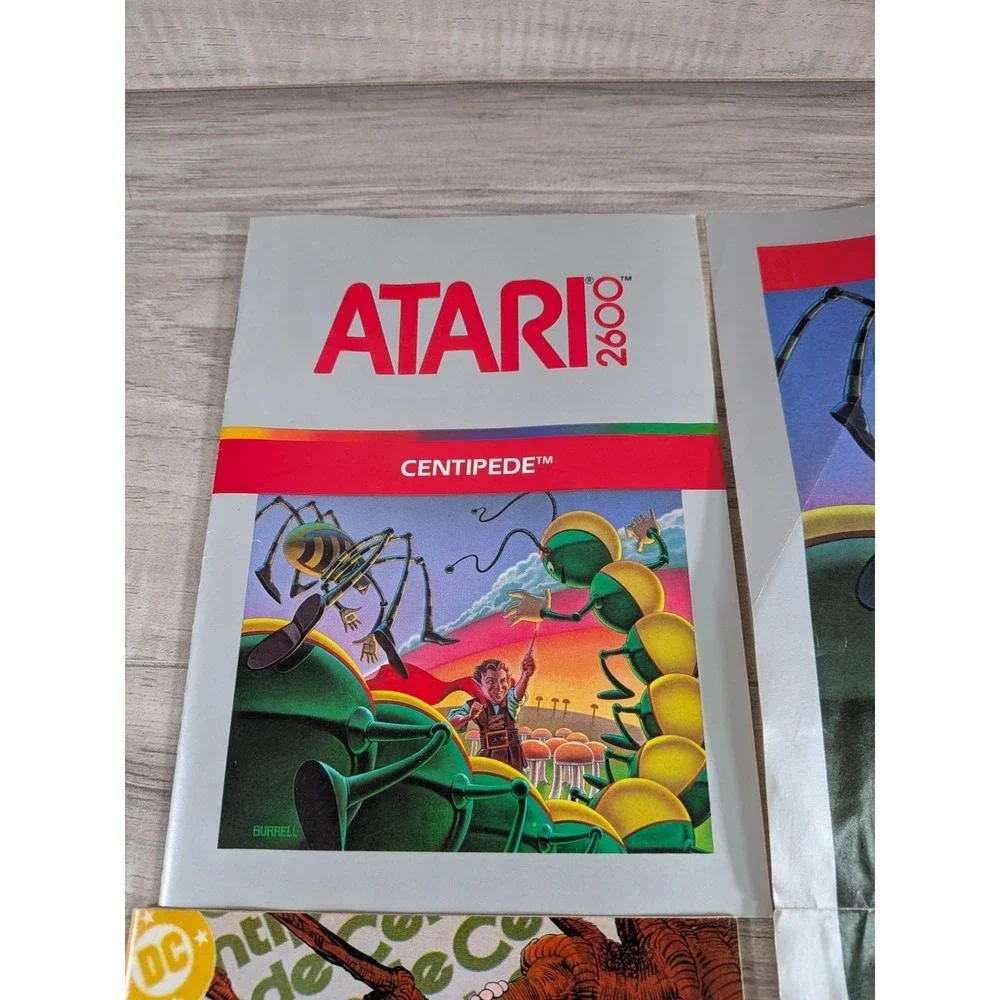 Atari 2600 Centipede Video Game - Cartridge With Manuals VTG 80S ARCADE - 1982